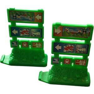 Mattel Fisher Price Geotrax Train Direction Signs Set of Two